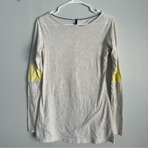Lululemon devotion long sleeve yoga tee small xs medium m s polar cream yellow